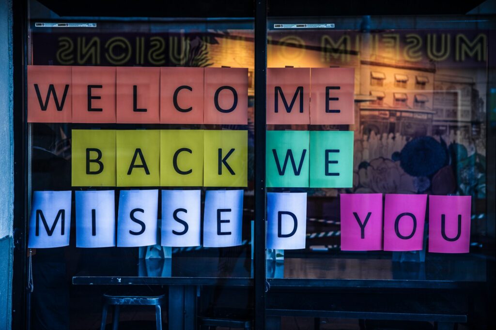 WELCOME BACK WE MISSED YOU